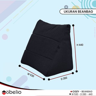 MOBELIO Bean  Bag  Kursi  Sofa Santai  Untuk Sandaran Desain 