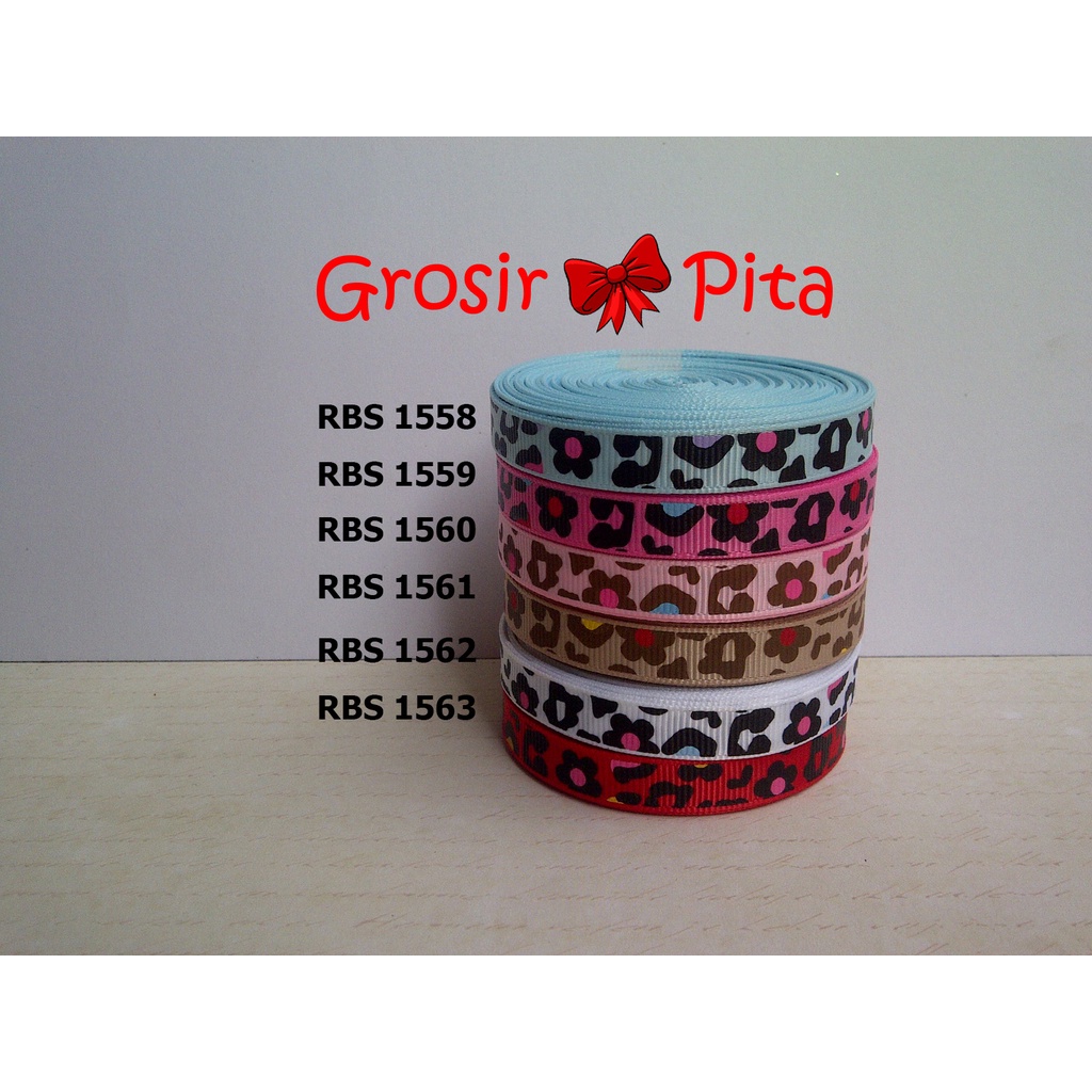 

(25 yard) Pita Grosgrain Motif RBS 1558,1559,1560,1561,1562,1563 | Toko Bahan Craft | Grosir Pita