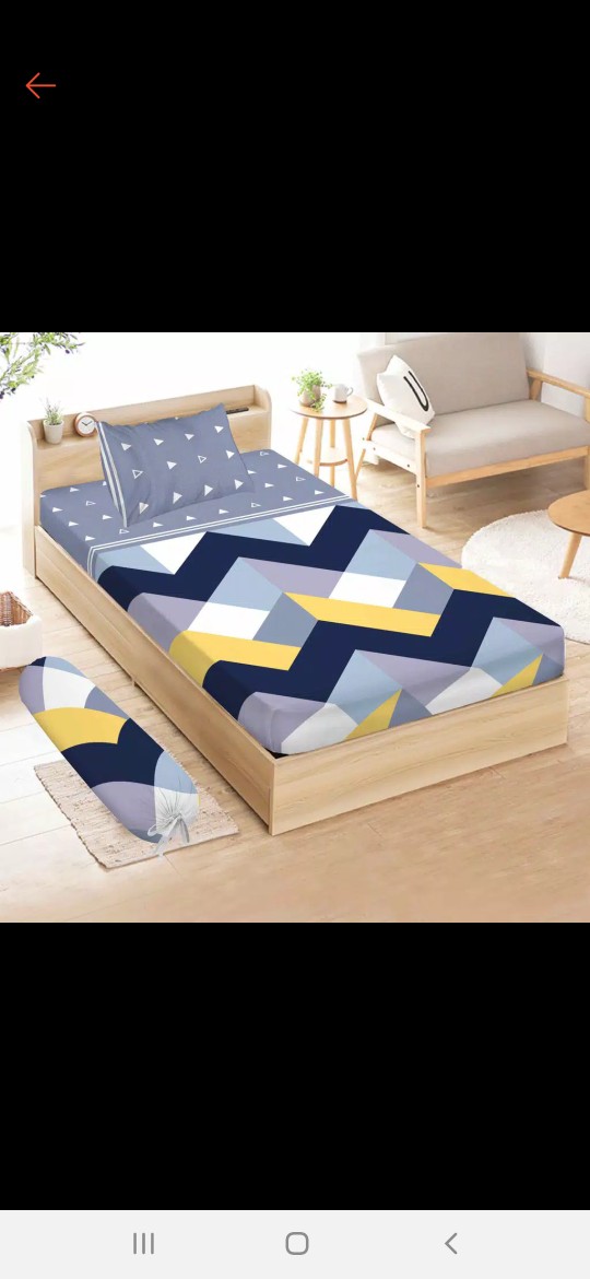 Sprei Vito Disperse Tinggi 30 Motif Minimalist Kenzo Tree Blue Pink Rockstar