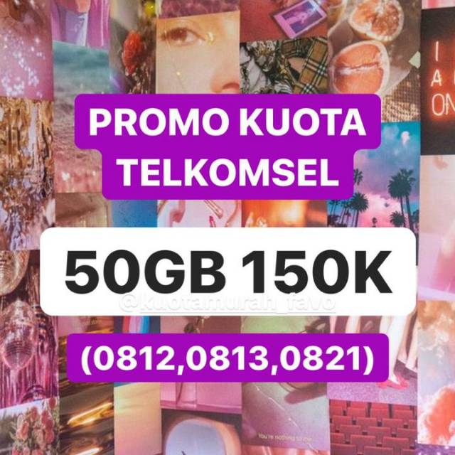 Kuota telkomsel 52gb 150k