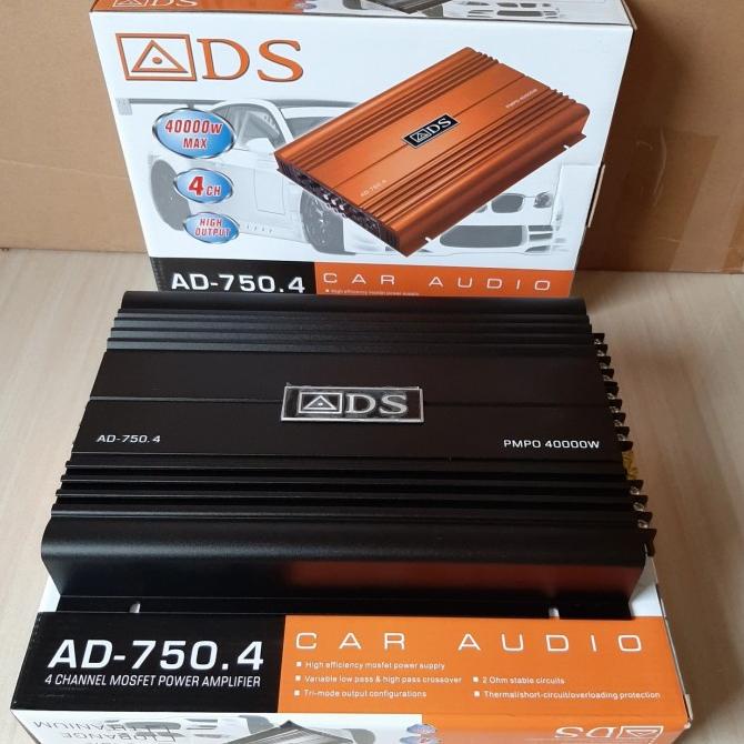 Power Ads A-740.4 Amplifier Audio Mobil Ads 4 Chanel
