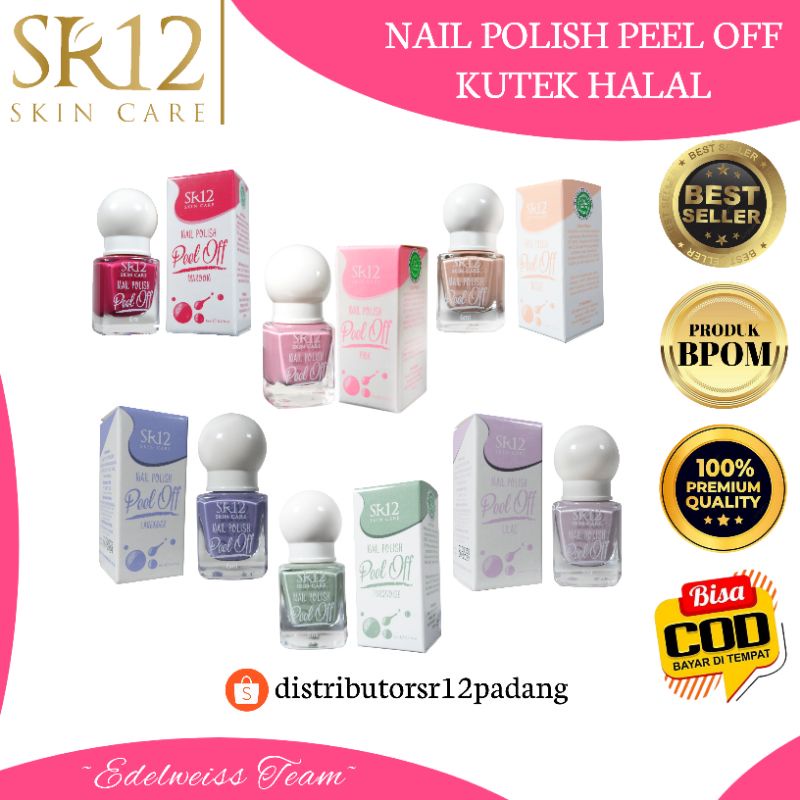 KUTEK HALAL SR12 NAIL POLISH PEEL OFF NAIL ART KUKU PALSU PEWARNA KUKU INAI HENNA MAROON KOTEK MERAH