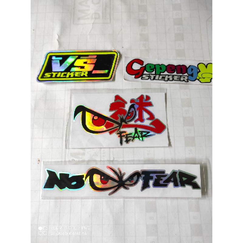 

STICKER CUTTING NO FEAR MATA MURAH BERKUALITAS