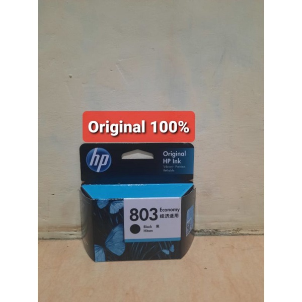 Tinta Cartridge Original HP 803 Black DeskJet 1111,1112,2131,2132,2621,2622,2623