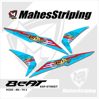 Sticker Stiker Striping Variasi List Motor  Honda Beat  Fi 