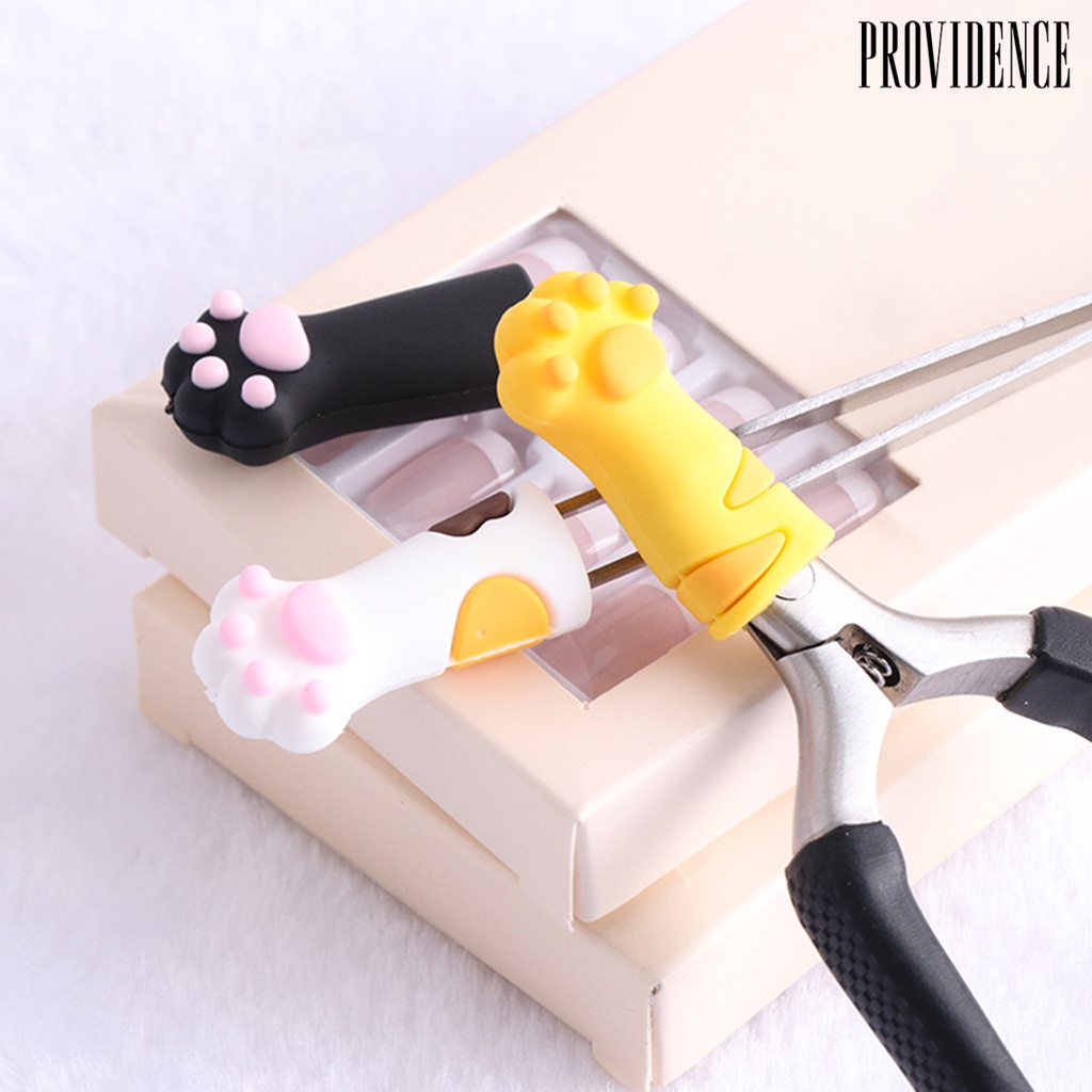 Providence Tweezers Cap Cat Shape Avoid Hurting Hands Silicone Protective Manicure Nipper Cover for Home