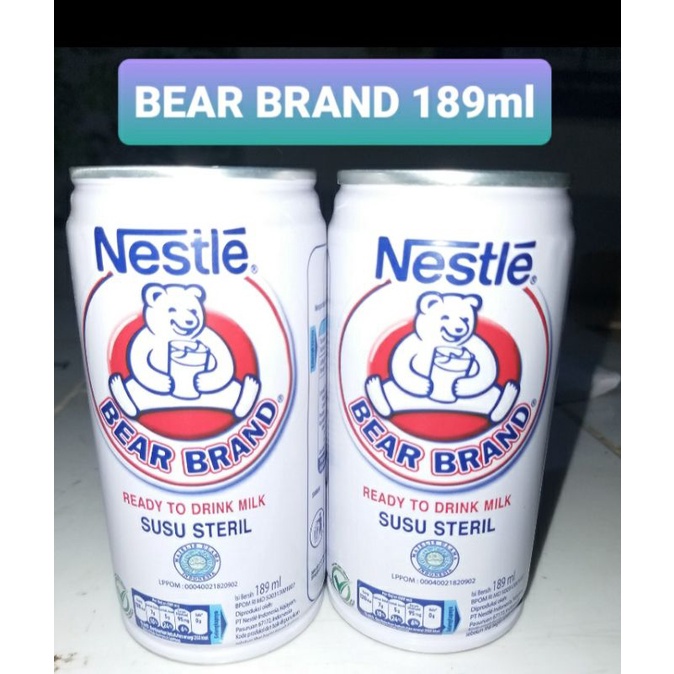 

BEAR BRAND KALENG 189ML SUSU UHT