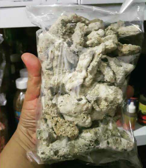 Batu Karang Jahe ISI 1KG / Media filter aquarium / penurun ph air / rumah bakteri