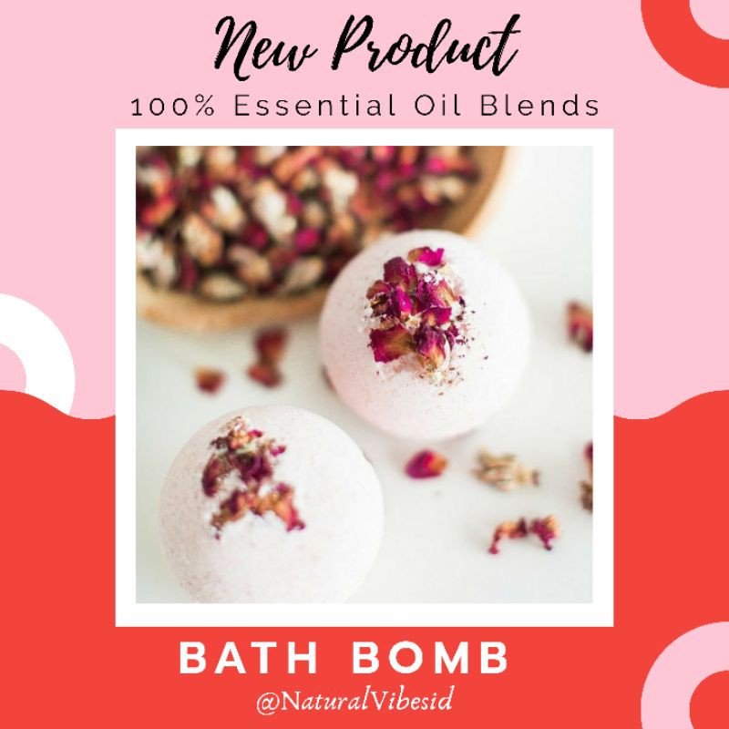 Bath bomb Natural Vibes  with 100% essential oil blends - Sleep Aid for insomnia