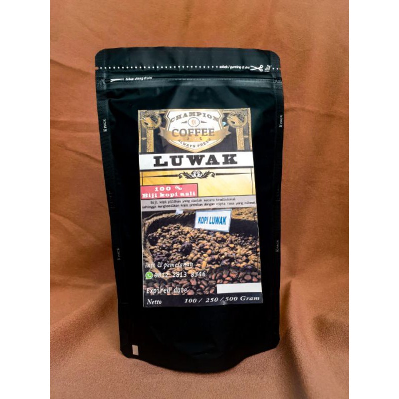 

Kopi Luwak Liar Arabica Asli 100% Kemasan 100 gr