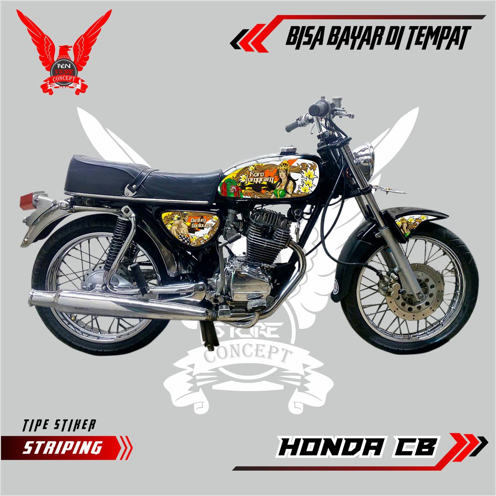 Jual Striping Cb 100 Sticker Aksesoris Otomotif Motor Cb Strip Emas Concept Kekinian Indonesia Shopee Indonesia