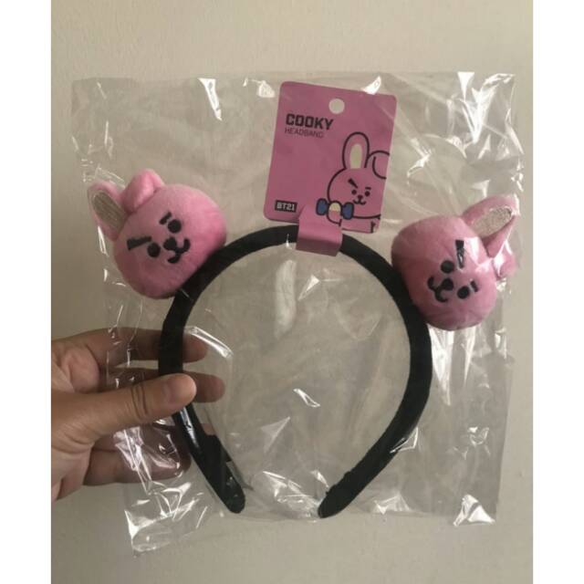 HEADBAND BANDO BT21 COOKY & RJ NEW ORIGINAL OFFICIAL