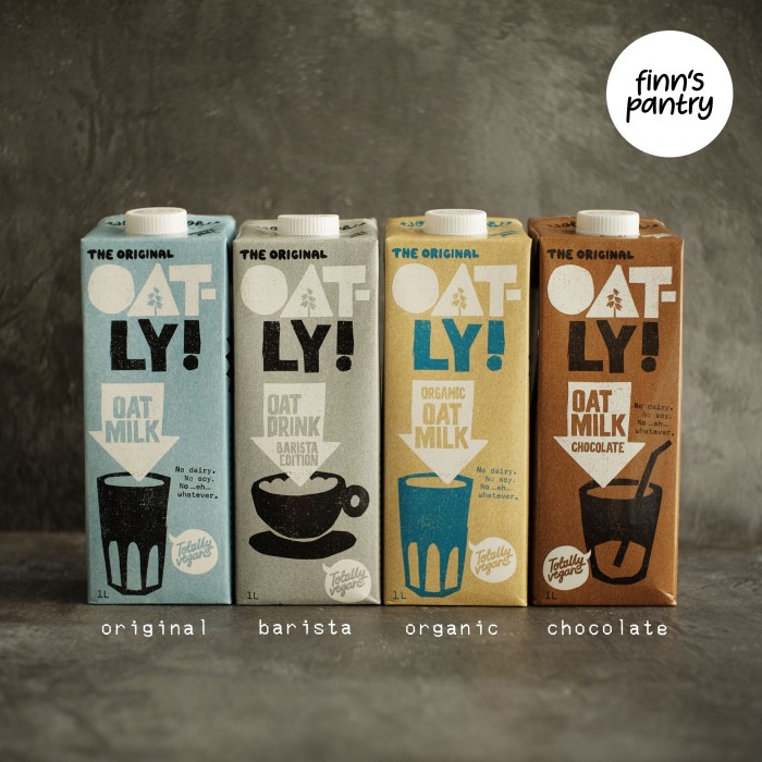 Jual OATLY Oat Milk 1L - Susu Oat Gandum Lactose & Dairy Free - Barista ...