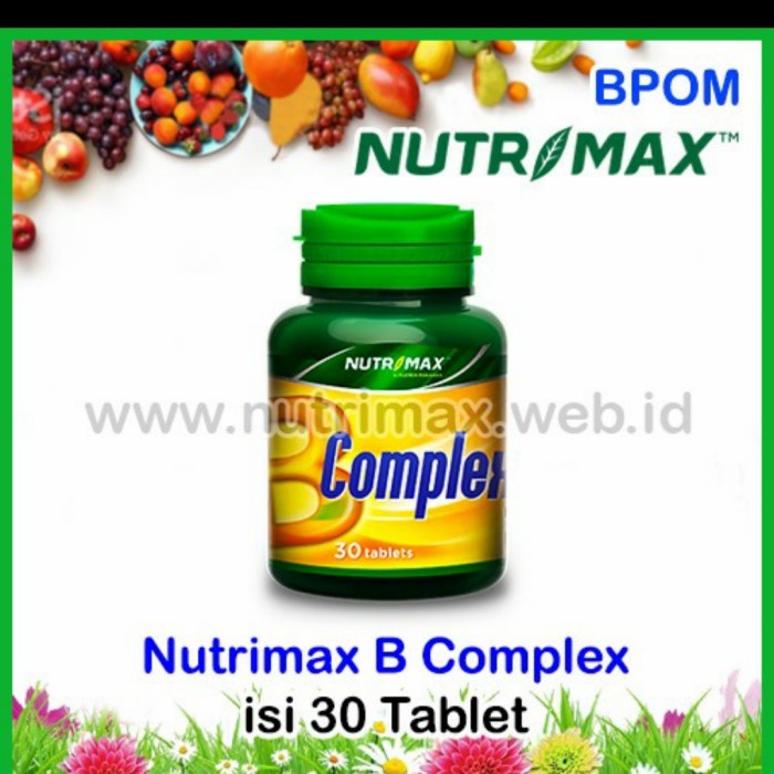 Jual B-vitamin- Nutrimax B Complex 30s Vitamin Untuk Kesehatan Syaraf ...