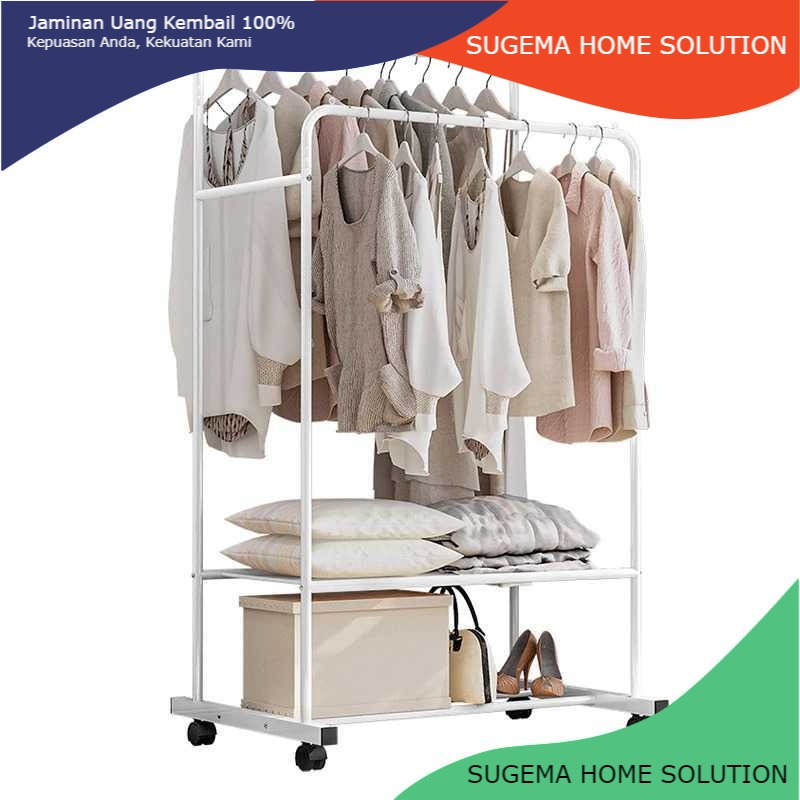 PROMO COSTWAY Rak Gantungan Baju Cloth Hanger Rack Wardrobe - W0503 MURAH