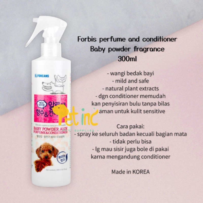 Forbis Baby powder aloe parfume and conditioner