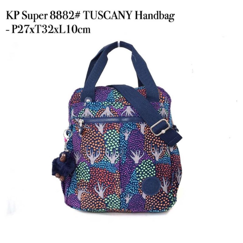 Tas wanita 3 fungsi tenteng selempang ransel kipling 8882 tuscany backpack