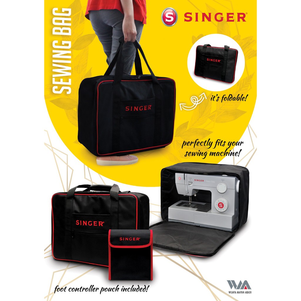 TAS MESIN JAHIT PORTABLE MERK SINGER - FOLDABLE SEWING BAG