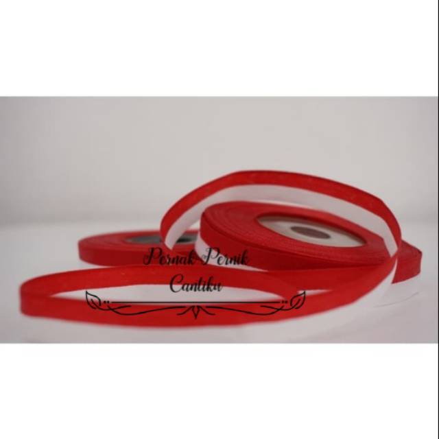 

PITA KAIN MERAH PUTIH 1/2 INCH 12" PITA AGUSTUSAN / PITA SATIN HUT RI MERAH PUTIH Min Order 10