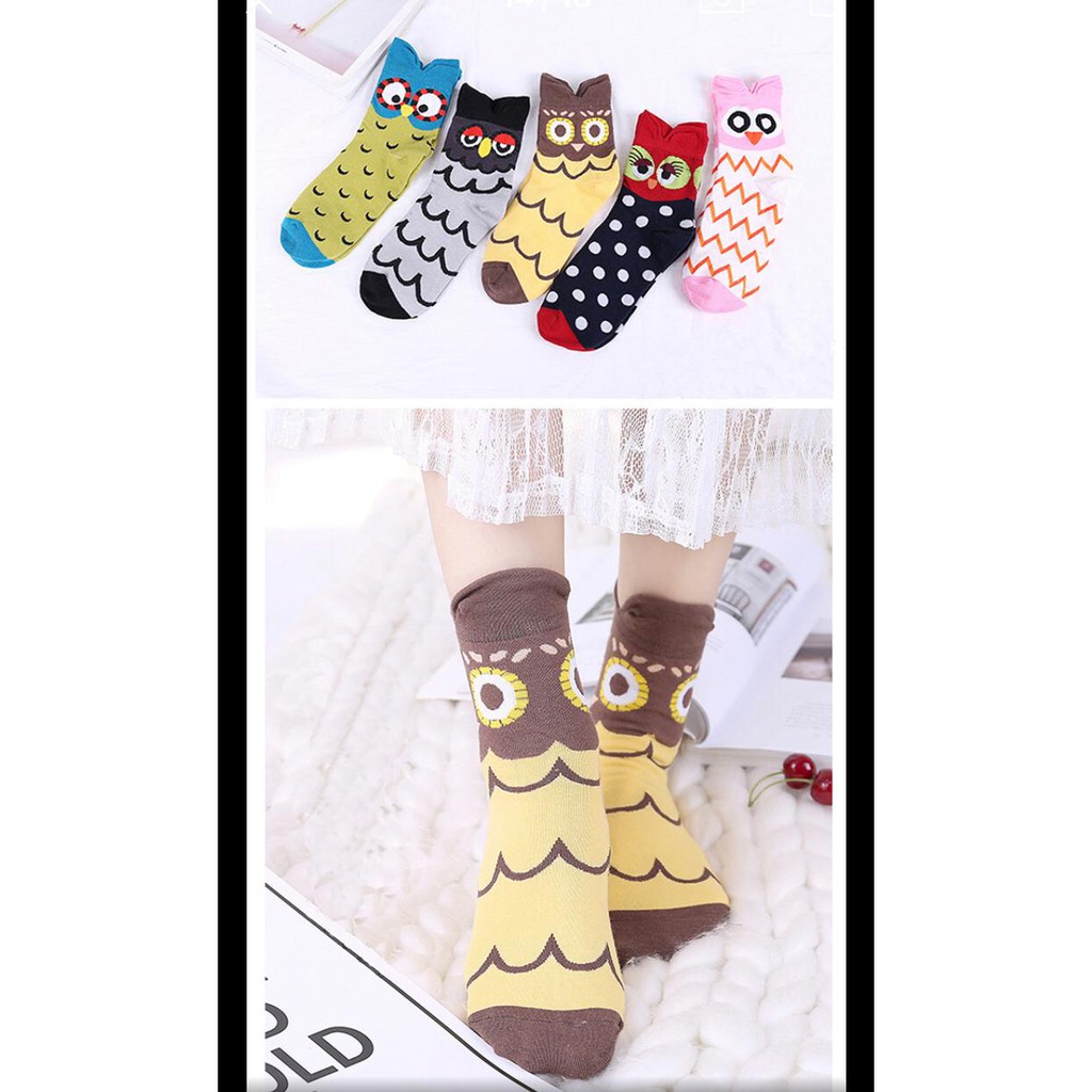 Kaos Kaki Socks Wanita Karakter Motif Cute Lucu Unik Import SHC15