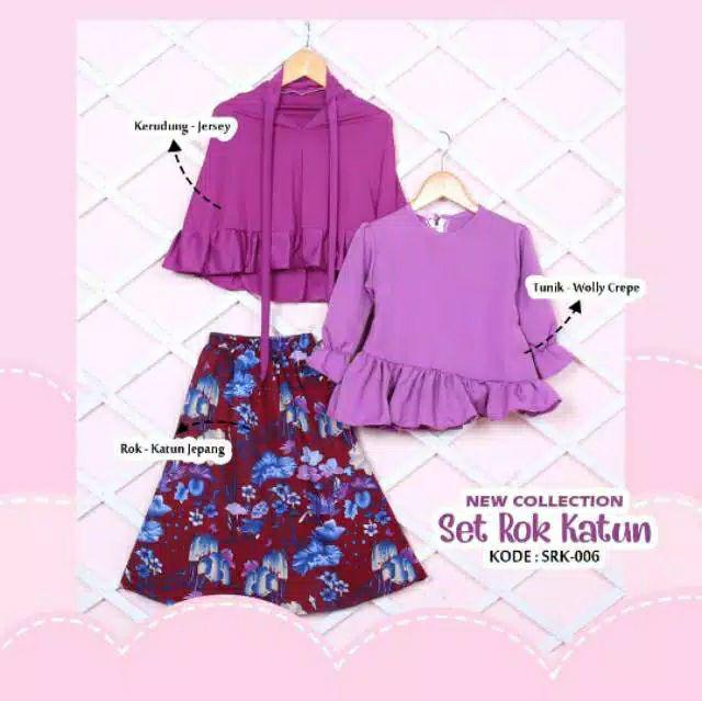 Paku Payung | Ready Set Rok Katun Size Xl (7-8y)- (srk)
