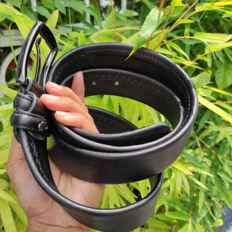 BIG SIZE Gesper Pria PREMIUM Panjang 145 CM | Sabuk Jarum Kulit Asli Premium | Ikat Pinggang Pria Kulit Asli | Sabuk Kulit Pria PREMIUM