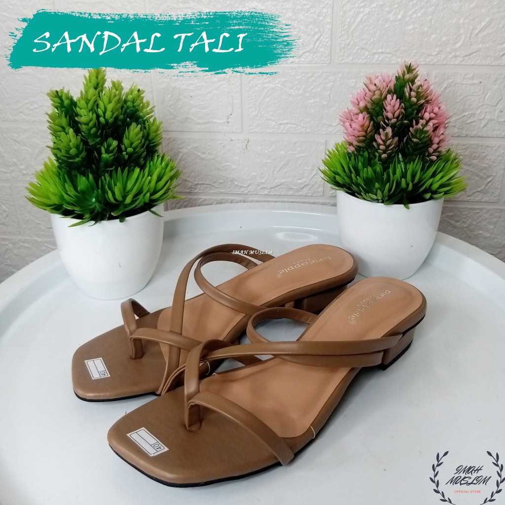 SENDAL WANITA SANDAL PINEAPPLE ORI JEPIT TALI HEELS STYLISH BISA COD