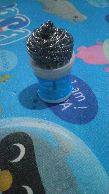 Js1278 Sikat Pembersih Panci / Dispenser Isi Ulang Pompa Sabun / Brush Steel Wool