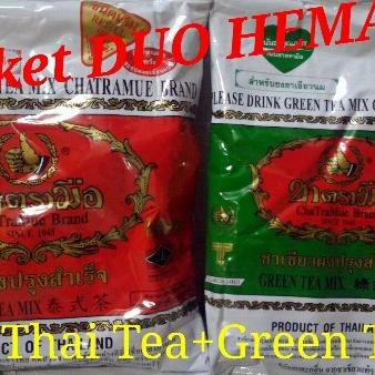 

Paket Hemat Thai Tea dan Green Tea Cha TraMue Brand