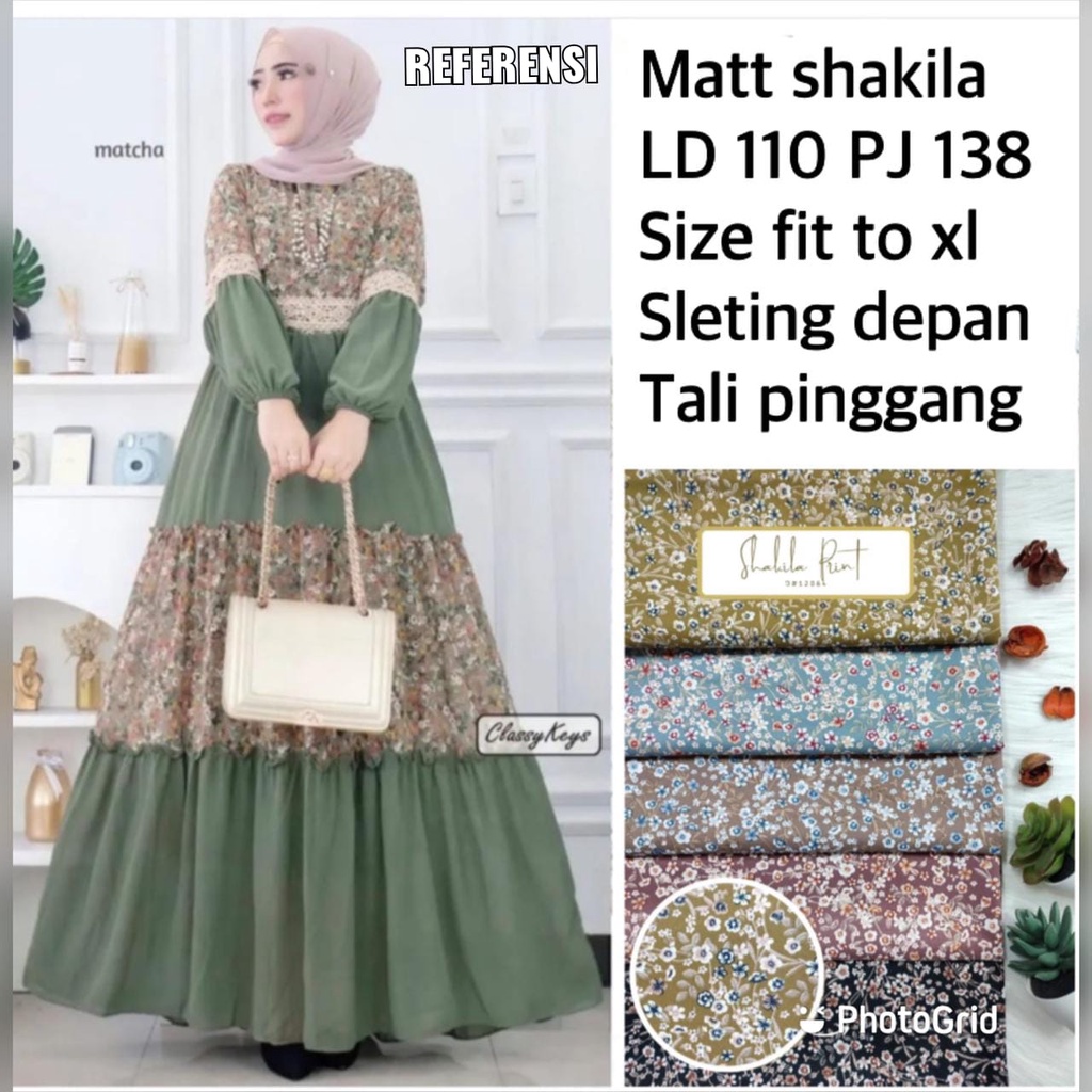 BAJU DEWASA GAMIS SHAKILA KOMBI RENDA REMPEL SUSUN BUSUI FRIENDLY