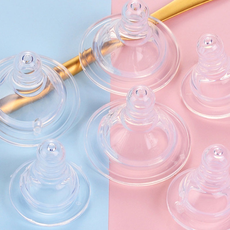 Silikon Dot Wide Neck Slim Neck BPA FREE Peristaltic Plus Pengganti Pigeon Standar Nipple / dot ulir