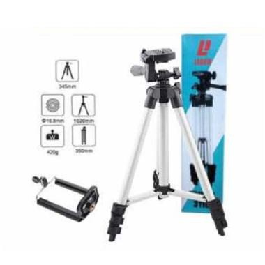 TRIPOD T3110 Universal Tripod HP dan Camera plus Holder U Clamp Lightweight Aluminum 3 Section Leg