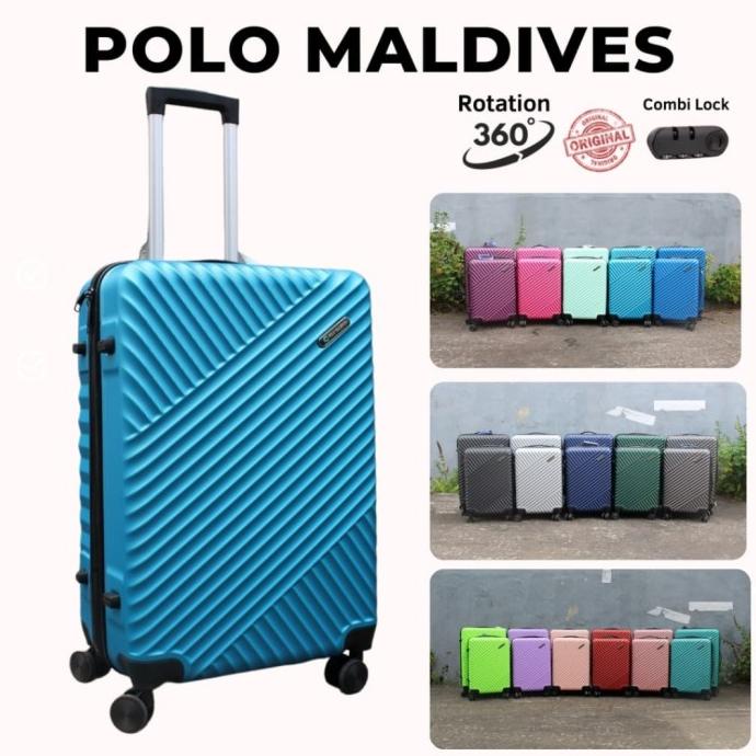 Koper Polkadot 24' Navy Biru Hitam Free Ongkir Jakarta Bekasi Depok