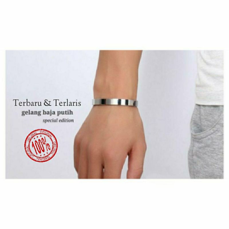 GELANG BAJA TITANIUM PRIA KEREN UNIK DAN MANTAP ANTI KARAT ANTI LUNTUR TERBARU
