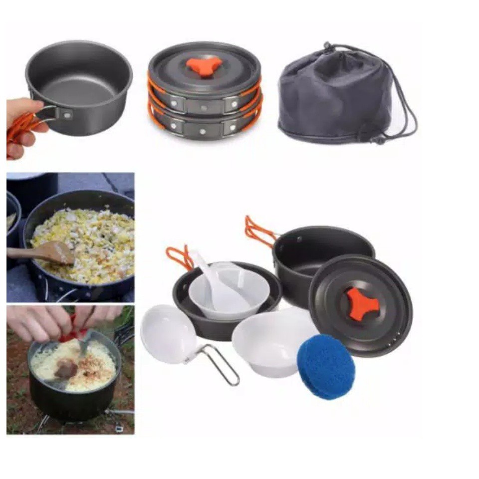 ALAT MASAK OUTDOOR CAMPING COOKING SSET DS - 200 LWY