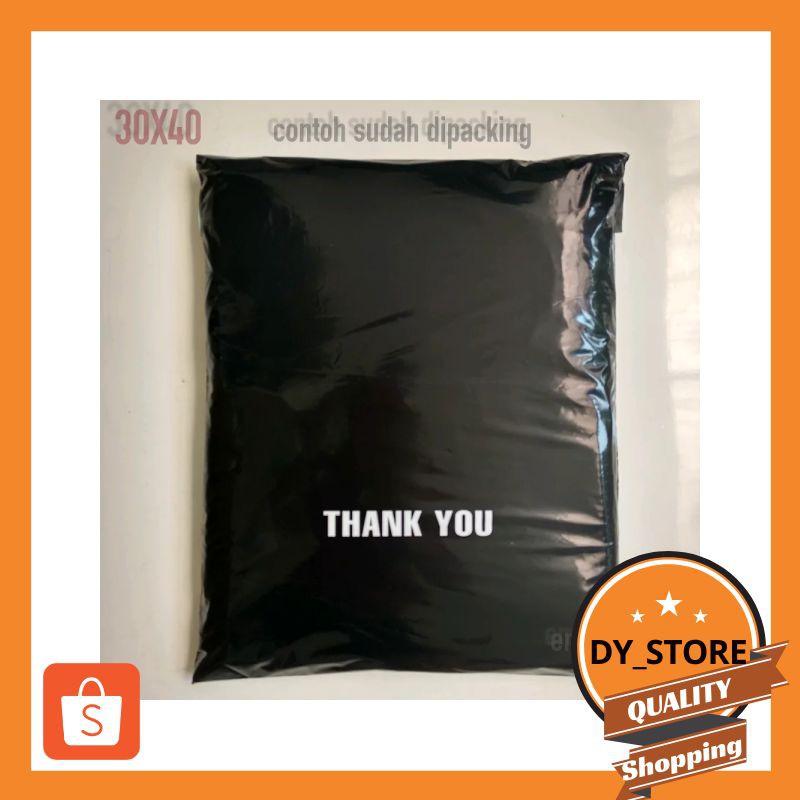 

Terlaris Emoline - Plastik Packing Online 30X40 Polymailer Hitam - Kantong Amplop Keren