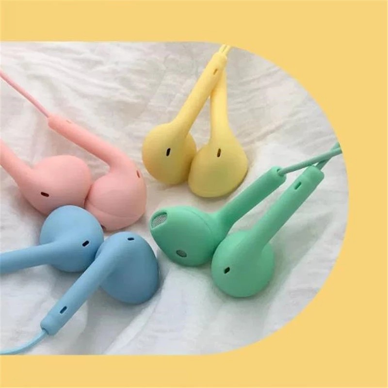 HEADSET MACARON U19 EARPHONE HI FI COLOR