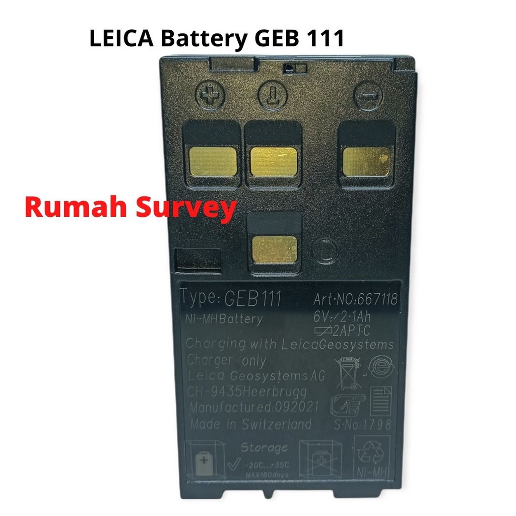 Battery LEICA GEB 111 Baterai Total Station LEICA GEB111/ GPS LEICA