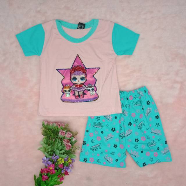 Ss#294 Pakaian Anak Perempuan Size 1-5thn / Baju Lol / Baju Nyala / Baju Musik / Setelan Anak Cewek