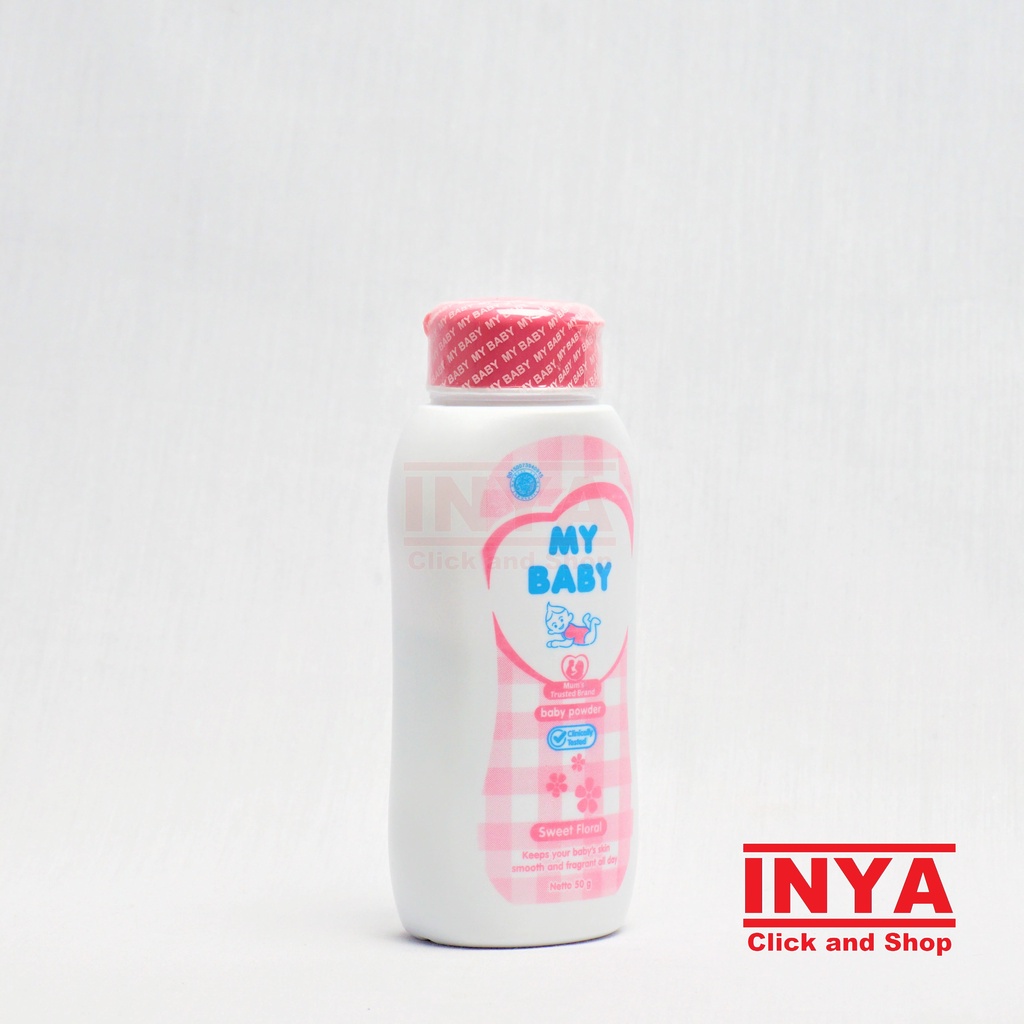 MY BABY SWEET FLORAL BABY POWDER 50gr - Bedak Bayi