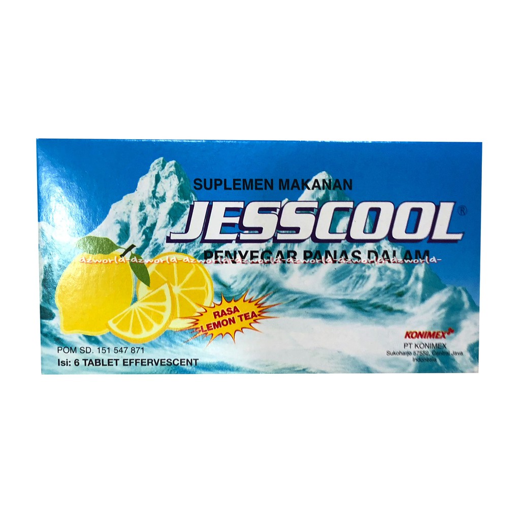 Jesscool Penyegar Panas Dalam 6tablet Rasa Lemon Tea Jess Cool Sariawan Bibir Pecah Pecah Sakit Tenggorokan Jescool Jes Cool