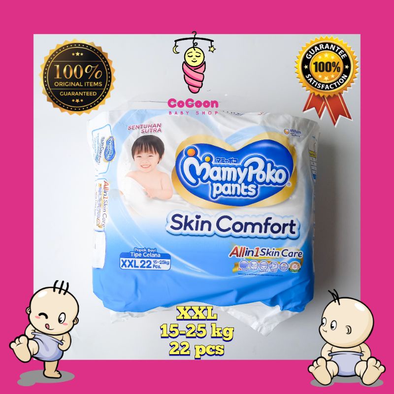 Popok Bayi Mamypoko Skin Comfort XXL22 XXL 22 Pants Tipe Celana