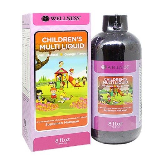 Wellness Children's Multi Liquid With Natural Orange Flavor / Vitamin Anak-Anak 240 ml