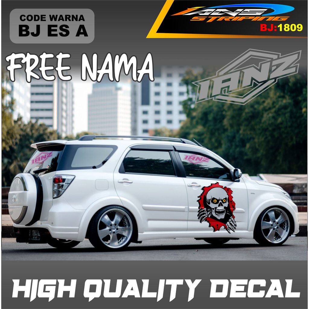 STICKER MOBIL TERIOS / STIKER MOBIL GRAND LIVINA / VARIASI STIKER MOBIL AVANZA / STIKER MOBIL XENIA / STIKER MOBIL