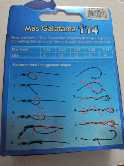 Senar Relix Mas Galatama anti keriting 150m