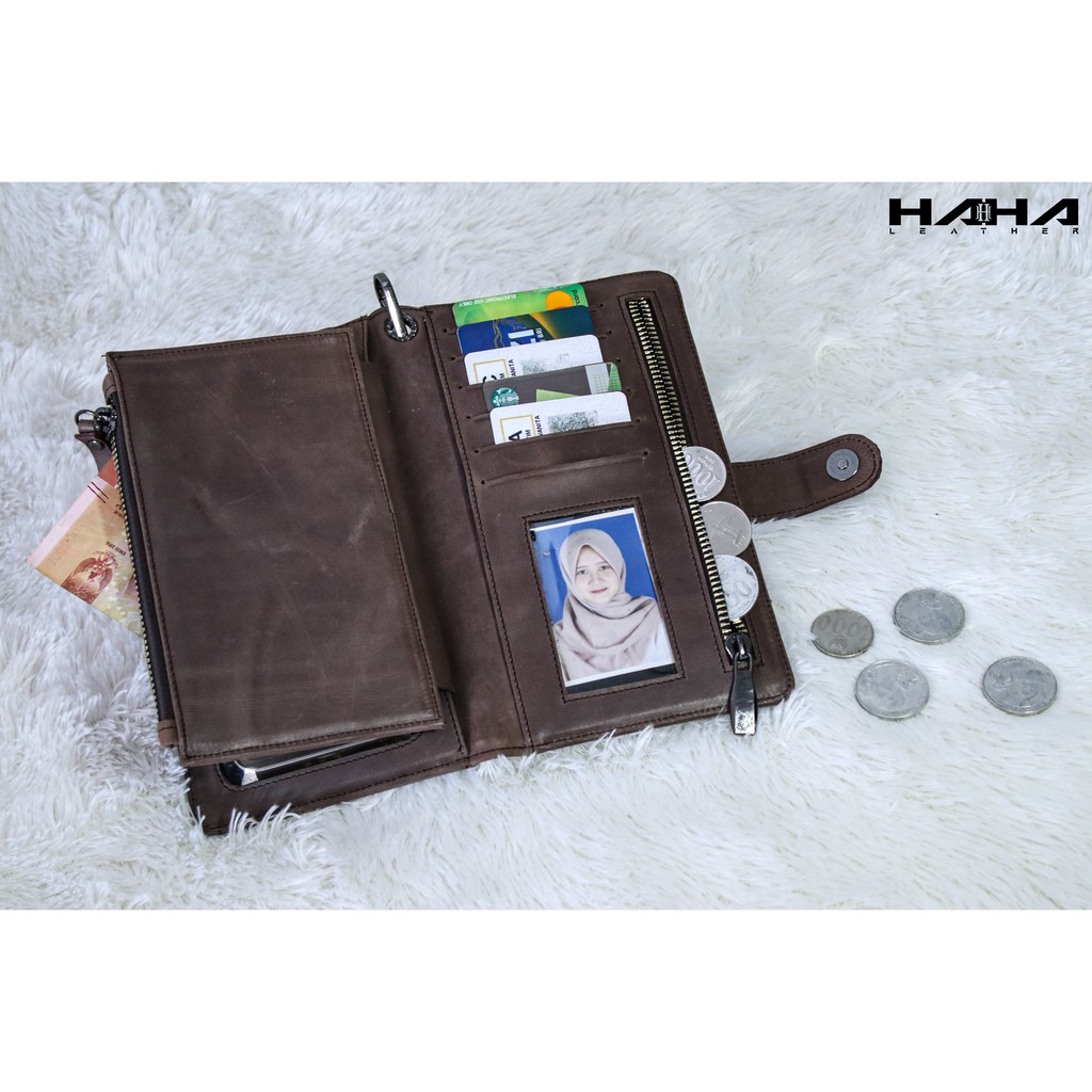 Dompet Kulit Panjang FEZARA Dompet Cewek Wanita Perempuan Bahan Kulit Asli - Originale Leather Wallet