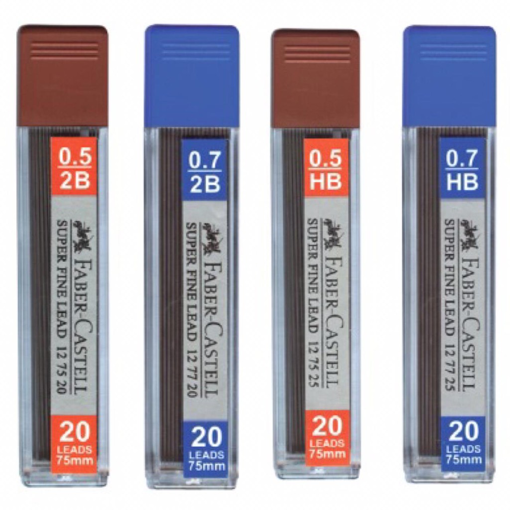 

[FABER CASTELL] Isi Pensil Mekanik / Superfine Leads 2B/HB 0.5 mm / 0.7 mm