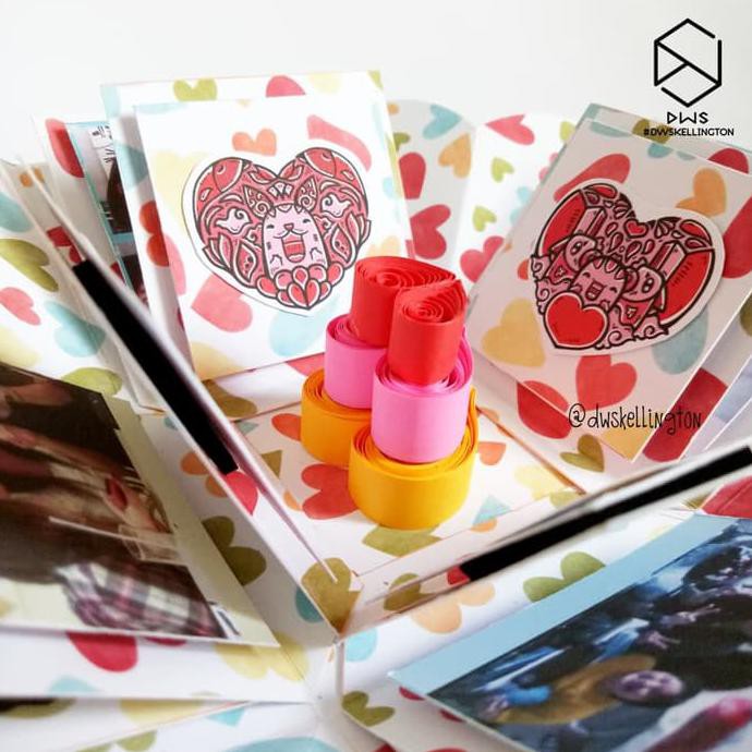

Discount Kado Pop Up Explosion Box Love Cake Hadiah Unik Pacar Anniversary