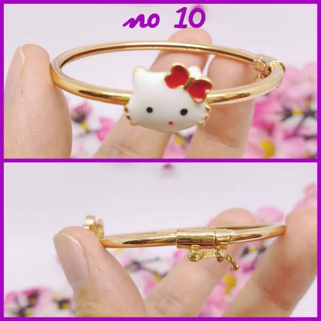 Gelang anak xuping hello Kitty fleksibel [GA-38]