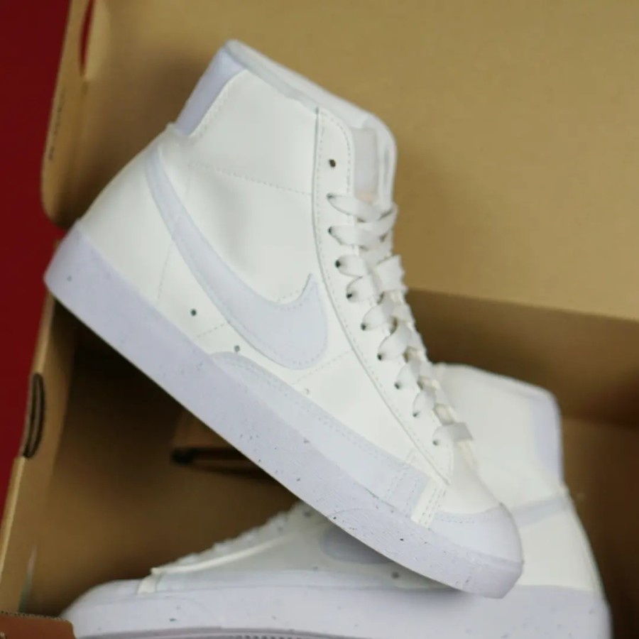 ORIGINAL Nike Blazer Mid Full All White Putih Sepatu Wanita BNIB